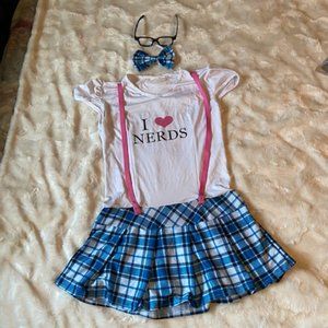 Spirit of Halloween I Love Nerds Costume Girls Size 12-14